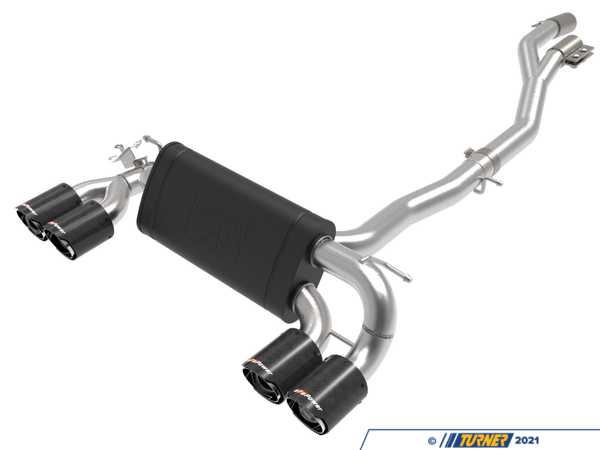 AFE MACH Force-Xp 3 IN To 2-1/2 IN 304 Stainless Steel Cat-Back Exhaust System - F87 M2 Competition - Carbon 49-36350-C