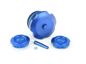 VTT N5X/S55/N2X Triple Billet Cap Kit - Blue - BMW N20/52/54/55