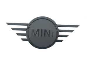 Hood Emblem Piano Black "Black Line" - Newer Design F55 F56 F57