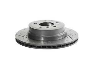 Brembo Rear UV Coated Slotted And Dimpled Rotors - Pair (324x22) E82 E88
