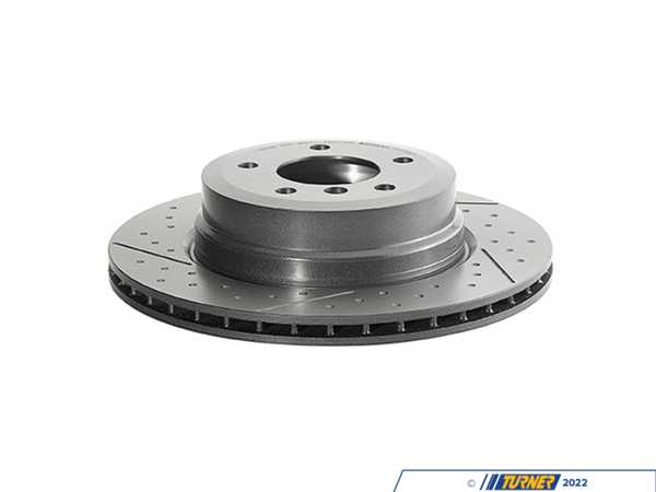Brembo Brembo Rear UV Coated Slotted And Dimpled Rotors - Pair (324x22) E82 E88 34216795754bKT