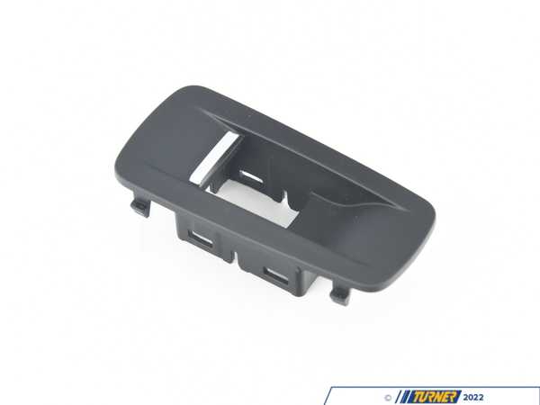 Genuine BMW Genuine BMW Switch Cover, Front Passenge - Schwarz 51417262075