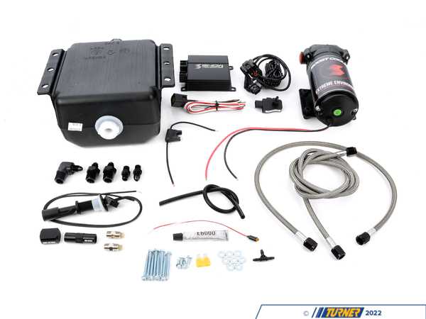 SnowPerformance Stage 2 Boost Cooler Forced Induction Progressive Engine Mount Water-Methanol Injection Kit (Stainless Steel Braided Line, 4AN Fittings) 20010-BRD
