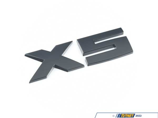 Genuine BMW LETTERING, BLACK, PAINTED 51142472837