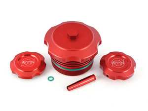 VTT N5X/S55/N2X Triple Billet Cap Kit - Red - BMW N20/52/54/55