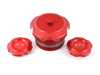 Vargas Turbo Technologies VTT N5X/S55/N2X Triple Billet Cap Kit - Red - BMW N20/52/54/55 TRIPLECAPRED1 View 3