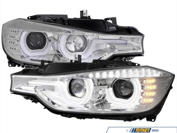 Spec-D Tuning Upgraded Projector Headlights - Chrome Housing/Clear Lens - F30 LHPF3012TM