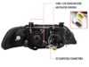 Spec-D Tuning Spec D LED Halo Projector Headlights - Matte Black Housing/Clear Lens - E39 2LHPE3997JMTM View 3