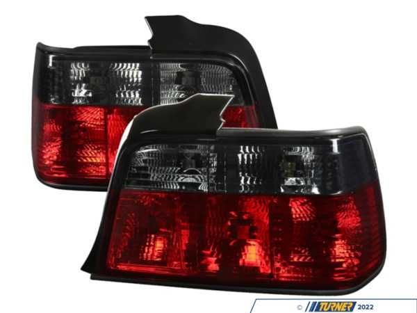Spec-D Tuning Alteza Tail Light Set - Red/Smoke - E36 Sedan LTE364RGAPC