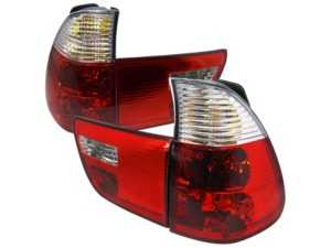Spec-D Altezza Tail Lights - Chrome Housing/Red & Clear Lens - E53