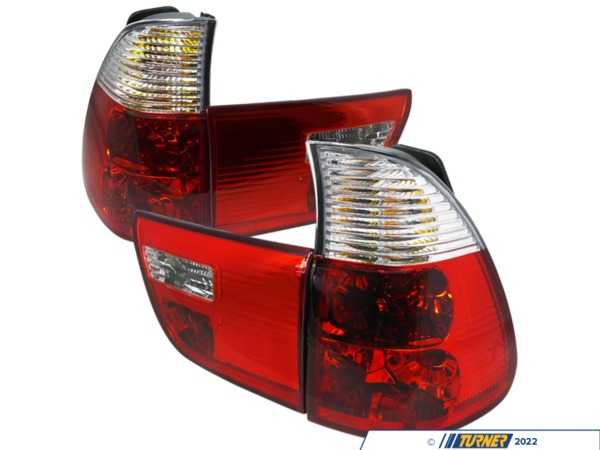 Spec-D Tuning Spec-D Altezza Tail Lights - Chrome Housing/Red & Clear Lens - E53 LTX500RPWAPC