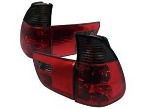Spec-D Altezza Tail Lights - Chrome Housing/Red & Smoke Lens - E53