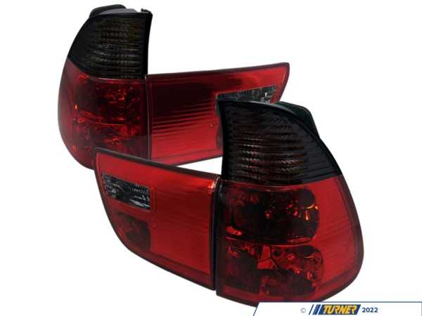 Spec-D Tuning Spec-D Altezza Tail Lights - Chrome Housing/Red & Smoke Lens - E53 LTX500RGAPC