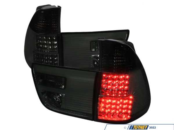 Spec-D Tuning Spec-D LED Tail Lights - Chrome Housing/Smoke Lens Version 1 - E53 LTX500GLEDOZ
