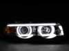 Spec-D Tuning LED Dual Halo Projector Headlight Set - Chrome Housing/Clear Lens - E38 LHPE3895TM View 2