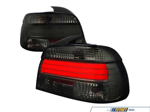 Spec-D Tuning Spec-D LED Tail Lights - Chrome Housing/Smoke Lens - E39 Sedan (2001-2003) LTE3901GLEDTM