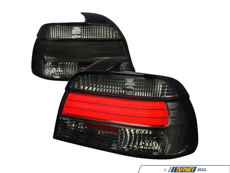 LTE3997GLEDTM - BMW E39 LED Tail Lights - Chrome Housing