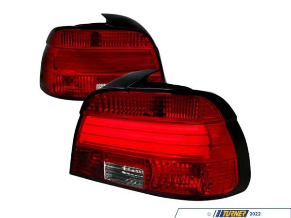 Spec-D Tuning Spec-D Altezza Tail Lights - Chrome Housing/Red Lens - E39 LTE3901RLEDTM