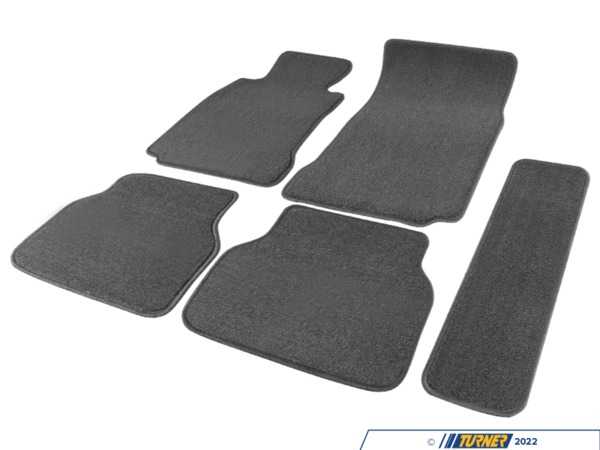 Spec-D Tuning Spec-D Gray Cotton Floor Mat Set - E39 Sedan SDTRA395G