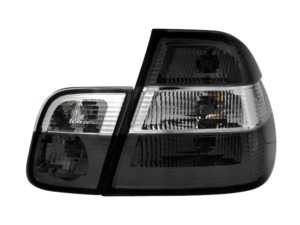 Spec-D Altezza Tail Light Set - Chrome Housing/Smoke & Clear Lens - E46 Sedan