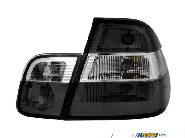 Spec-D Tuning Spec-D Altezza Tail Light Set - Chrome Housing/Smoke & Clear Lens - E46 Sedan LTE464GPWAPC