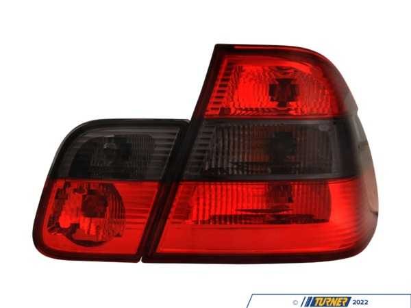 Spec-D Tuning Spec-D Altezza Tail Light Set - Chrome Housing/Red & Smoke Lens - E46 Sedan LTE464RGAPC