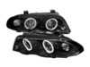 Spec-D Tuning Spec-D Dual Halo Projector Headlight Set - Matte Black Housing/Clear Lens - E46 LHPE46994JMTM View 1