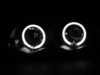 Spec-D Tuning Spec-D Dual Halo Projector Headlight Set - Matte Black Housing/Clear Lens - E46 LHPE46994JMTM View 4