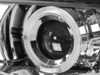 Spec-D Tuning Spec-D Dual Halo Projector E46 Headlight Set - Chrome Housing/Clear Lens  LHPE46994TM View 2