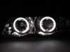 Spec-D Tuning Spec-D Dual Halo Projector E46 Headlight Set - Chrome Housing/Clear Lens  LHPE46994TM View 3