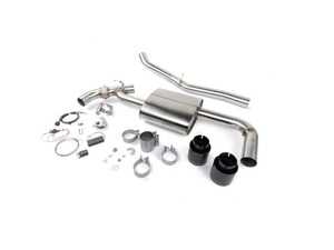 Free Flow Axle Back Exhaust Kits - Stainless Steel - Black Tips F60/F54 S All4