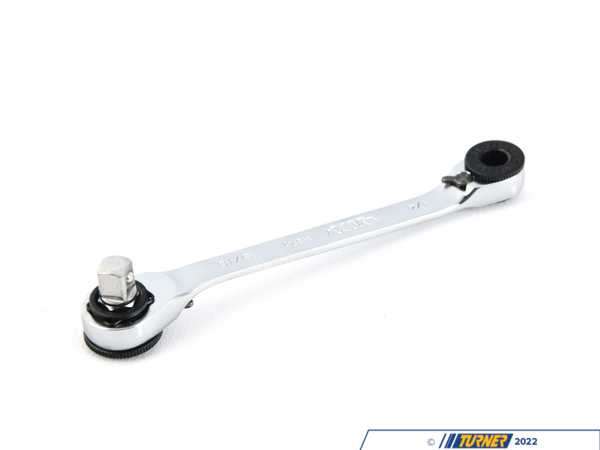 VIM Tools 1/4" & 5/16" Hex Bit Ratchet and 1/4" Square Drive insert, double ended HBR5