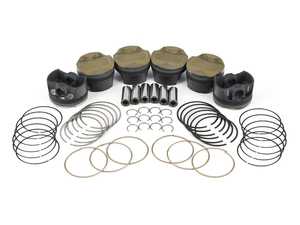 MAHLE PowerPak Piston Kit 87.25mm with Thermal Barrier Coating (TBC) - S54 - 3.2L