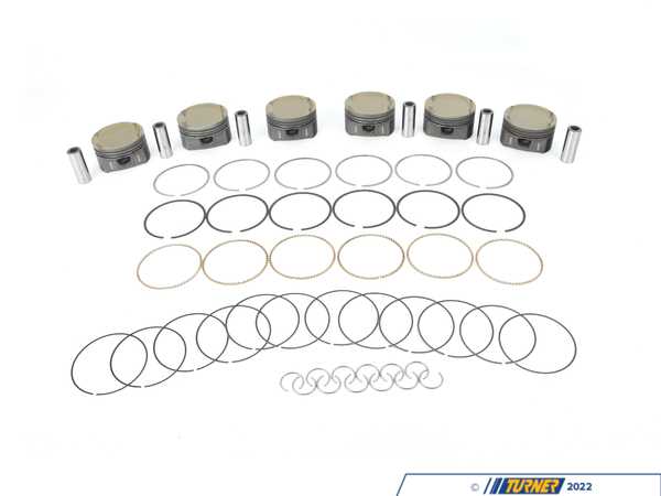 Mahle Motorsports MAHLE PowerPak Piston Kit 86.60mm with Thermal Barrier Coating (TBC) - S52 - 3.2L 930024409T