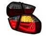 Spec-D Tuning BMW E90 Pre LCI LED Tail Lights - Chrome Housing/Red & Smoke Lens LTE9005RGLEDTM View 1