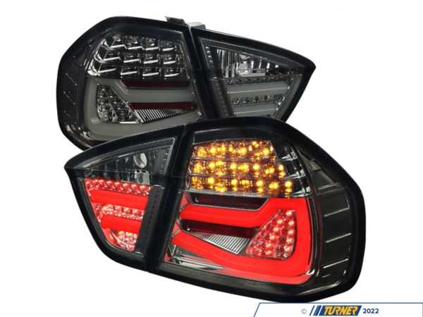 Spec-D Tuning Spec-D LED Tail Lights - Chrome Housing/Smoke Lens - E90 Pre LCI LTE9005GLEDTM