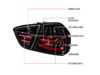 Spec-D Tuning Spec-D LED Tail Lights - Jet Black Housing/Clear Lens - E90 Pre LCI LTE9005BKLEDTM View 2