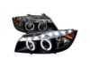 Spec-D Tuning Spec D Dual Halo Projector Headlights with LED Light Strip - Matte Black Housing/Clear Lens - E90 Pre LCI 2LHPE9005JM8TM View 1