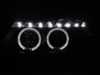 Spec-D Tuning Spec D Dual Halo Projector Headlights with LED Light Strip - Matte Black Housing/Clear Lens - E90 Pre LCI 2LHPE9005JM8TM View 2