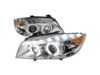 Spec-D Tuning Spec D Dual Halo Projector Headlights with LED Light Strip - Chrome Housing/Clear Lens - E90 Pre LCI 2LHPE90058TM View 1