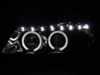 Spec-D Tuning Spec D Dual Halo Projector Headlights with LED Light Strip - Chrome Housing/Clear Lens - E90 Pre LCI 2LHPE90058TM View 2