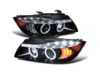 Spec-D Tuning Spec D Dual Halo Projector Headlights with LED Light Strip & LED Signals - Gloss Black Housing/Smoke Lens - E90 Pre LCI 2LHPE9005G8V2TM View 1