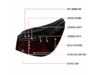 Spec-D Tuning Spec-D LED Tail Lights - Chrome Housing/Red & Smoke Lens - E60 LCI LTE6008RGLEDTM View 2