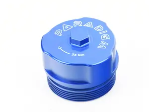 Magnetic Billet Oil Filter Housing Cap For N54/N55/S55/N52/N20/N26 - Blue Anodized