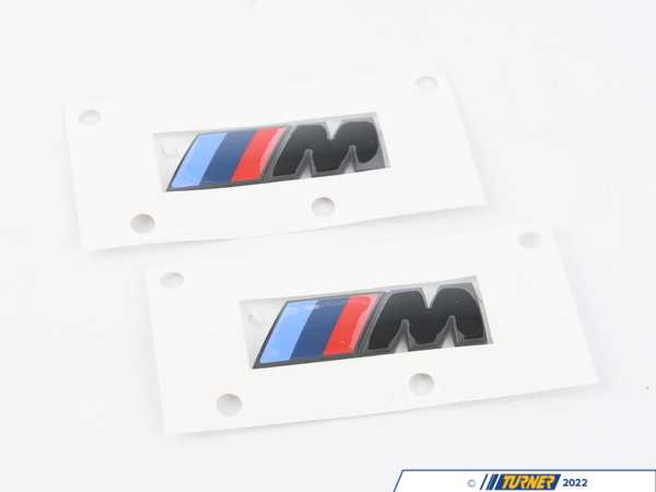 Genuine BMW M LOGOS SEITE SCHWARZ HOCHGL 51145A4B373
