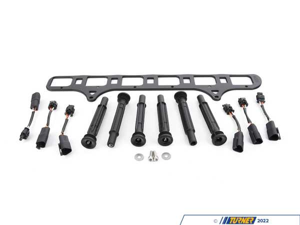 Nexsys Motorsport B58 Ignition Coil Upgrade Adapter Kit - Black Anodized - N54 Stock Valve Cover N54-STVTT-BL-ST-
