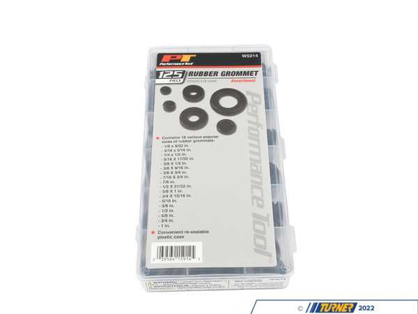 Performance Tool 125 pc Rubber Grommet Assortment W5214