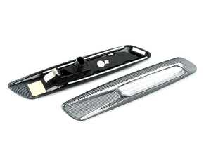 ZiZa Dynamic LED Turn Signals - Clear w/Carbon Fiber Trim - E9x/E8x 