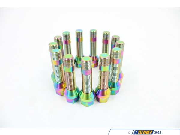 Vargas Turbo Technologies VTT M14 Titanium Wheel Stud Kits TISTUD201425