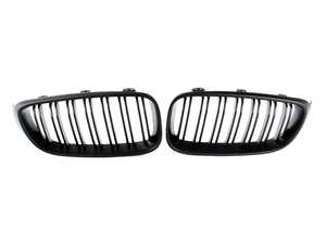 Replacement Dual-Slats Matte Black Front Grilles - F34 3-Series GT (Gran Turismo)